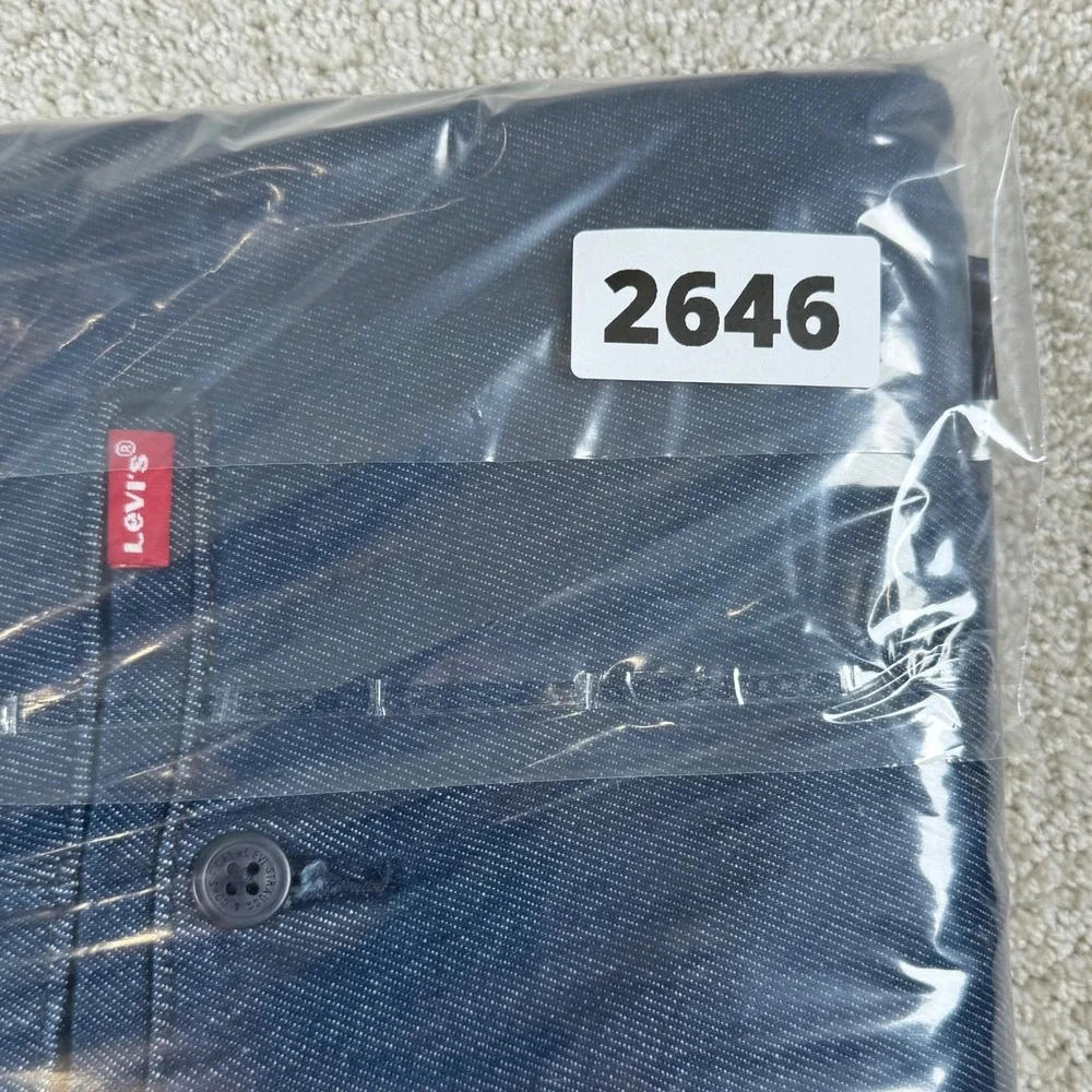 NEW Levi's Mens 33x32 XX Chino Relaxed Straight Lightweight Blue Denim Pants